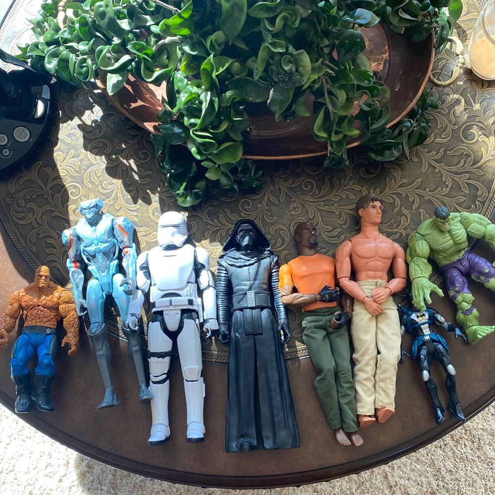 Lot of Action Figures Star Wars, Hulk, Gi Joe